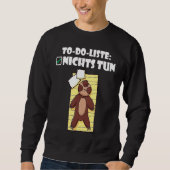 Backprint To Do List Do Nothing  Sloth Trui (Voorkant)