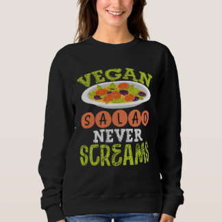 Backprint Vegan Salad Never Screams Veganism Trui