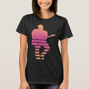 Backprint Vintage Retro Rock & Roll Muziek en Gita T-shirt