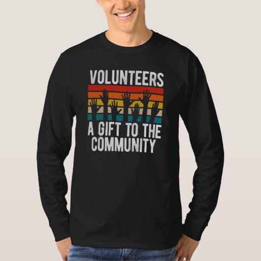 backprint vrijwilligers A naar de Gemeenschap T-shirt (Voorkant)