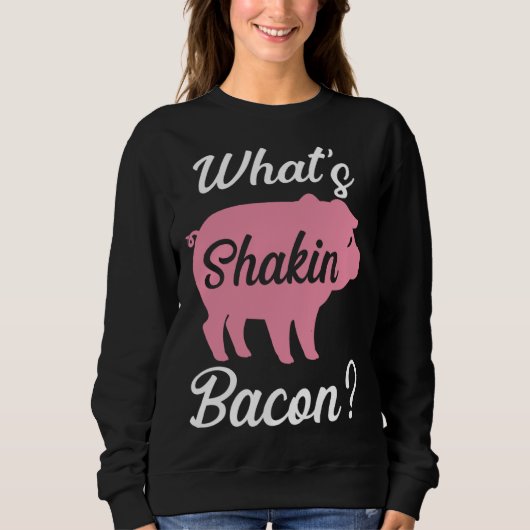 Backprint wat is schuddende bacon trui (Voorkant)