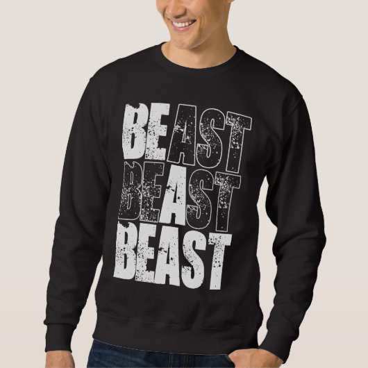 Backprint Wees een Beest Trui (Voorkant)