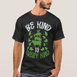 Backprint Wees Vriendelijk Voor Elke Soort Veganis T-shirt