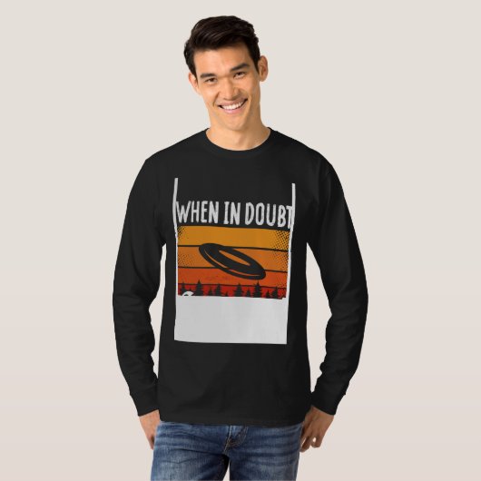 Backprint When In Doubt Layout Ultimate Frisbee T-shirt (Voorkant volledig)