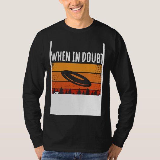 Backprint When In Doubt Layout Ultimate Frisbee T-shirt (Voorkant)