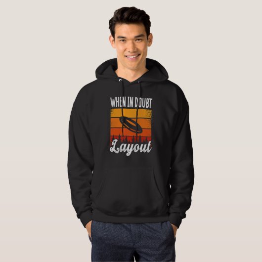 Backprint When In Doubt Layout Ultimate Frisbee Ta Hoodie (Voorkant volledig)