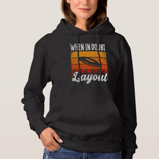 Backprint When In Doubt Layout Ultimate Frisbee Ta Hoodie (Voorkant)