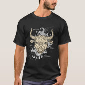 Backprint Zodiac Sign Taurus T-shirt (Voorkant)