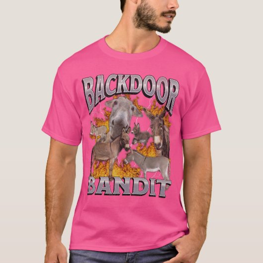Backr Eats Grappige Offensieve Ezel Meme Bootleg j T-shirt (Voorkant)