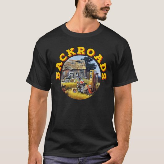Backroads USA Harley t shirt (Voorkant)