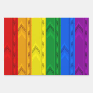 Backrooms Pride Regenboog Inpakpapier Vel