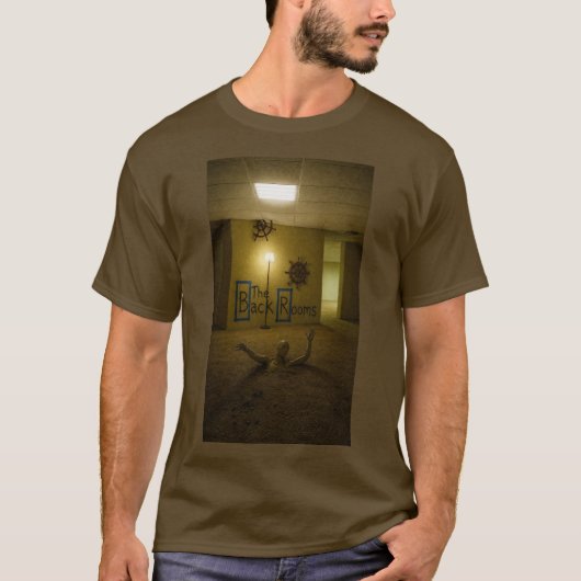 BackRooms Zinkend Signaal Griezeld Tshirt (Voorkant)