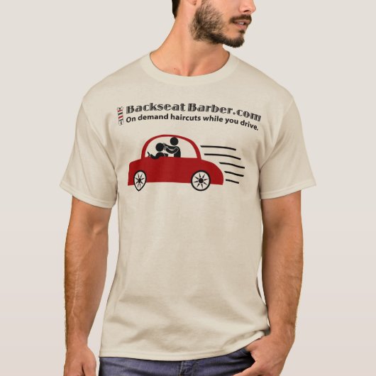 BackseatBarber.com T-shirt (Voorkant)