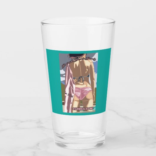 Backside Beach Beauty Glas (Voorkant)