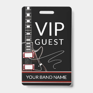 Backstage Pas VIP Aangepaste Band Rock Gitaar Koor Badge