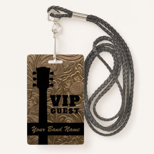 Backstage Pass VIP Band Country Music Rock Lanyard Badge