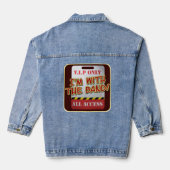 Backstagepas Met De Band Denim Jacket (Achterkant)
