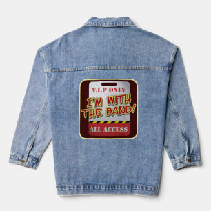 Backstagepas Met De Band Denim Jacket