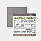 Backstrap Charters Onderwater Eland Jagen Magneet (Voorkant / Achterkant)