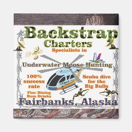 Backstrap Charters Underwater Moose Hunting Alaska Magneet