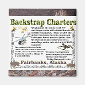 Backstrap Charters Underwater Moose Hunting Magneet (Voorkant)