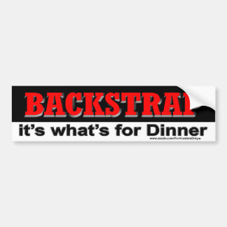 BACKSTRAP: dat is wat er is voor de Bumpersticker. Bumpersticker