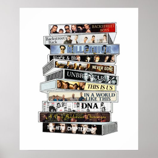 Backstreet Boys Cassettebandje Poster (Voorkant)