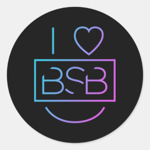 Backstreet I He BSB Ronde Sticker