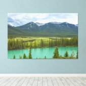 Backswamp bij Banff Canvas Afdruk (Insitu (Houten vloer))