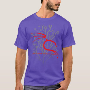 Backtrack Kali Linu ontwerp met Dragon en Red T-shirt
