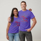 Backtrack Kali Linu ontwerp met Dragon en Red T-shirt (Unisex)