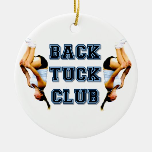 Backtuck club keramisch ornament (Voorkant)