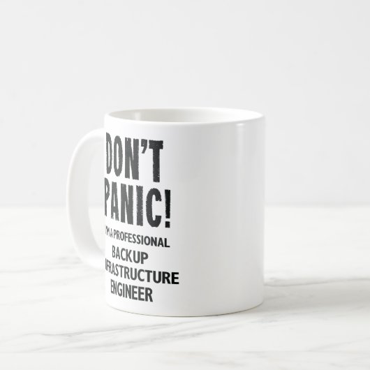 Backup Infrastructure Engineer Koffiemok (Voorkant links)