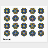 BACKVERPAKKINGSstickers Ronde Sticker (Vel)