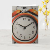 BACKWARDS CLOCK zegt: GENIET VAN JE "PENSIOEN" Kaart (Gele Bloem)