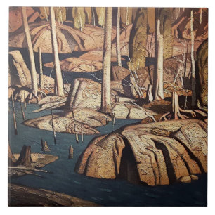 Backwater Landscape Painting, een schilderij van d Tegeltje