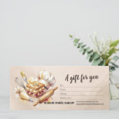 Backwinkel Pastry Chef Bakker Cadeaubon (Staand voorkant)