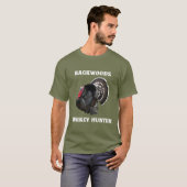 Backwood Gobbler Wild Turkey Hunter T Shirt (Voorkant volledig)