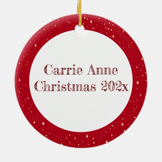 Backwoods Babe gepersonaliseerd Keramisch Ornament (Achterkant)