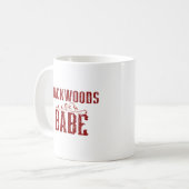Backwoods Babe Typografie Koffiemok (Voorkant links)