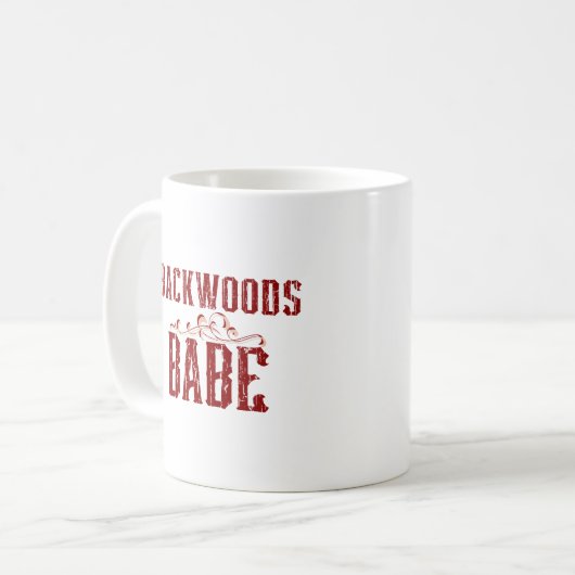 Backwoods Babe Typografie Koffiemok (Voorkant links)