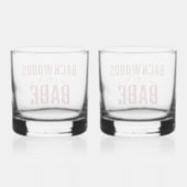 Backwoods Babe Whiskey Glass Set Whisky Glas (Achterkant)