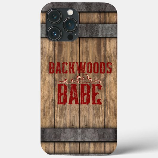 Backwoods Babe Whiskey Keg Case-Mate iPhone Case (Achterkant)