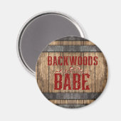Backwoods Babe Whiskey Keg Magneet (Voorkant / Achterkant)