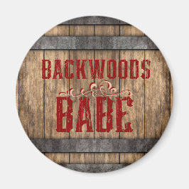 Backwoods Babe Whiskey Keg Magneet