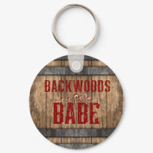 Backwoods Babe Whiskey Keg Sleutelhanger