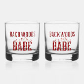 Backwoods Babe Whisky Glas Set (Voorkant)