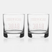 Backwoods Babe Whisky Glas Set (Achterkant)
