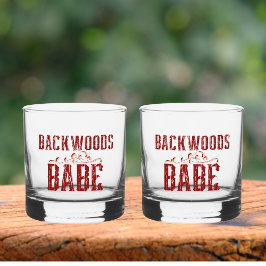 Backwoods Babe Whisky Glas Set