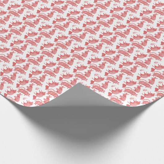 Backyard Animals Holiday Wrapping Paper Cadeaupapier (Hoek)